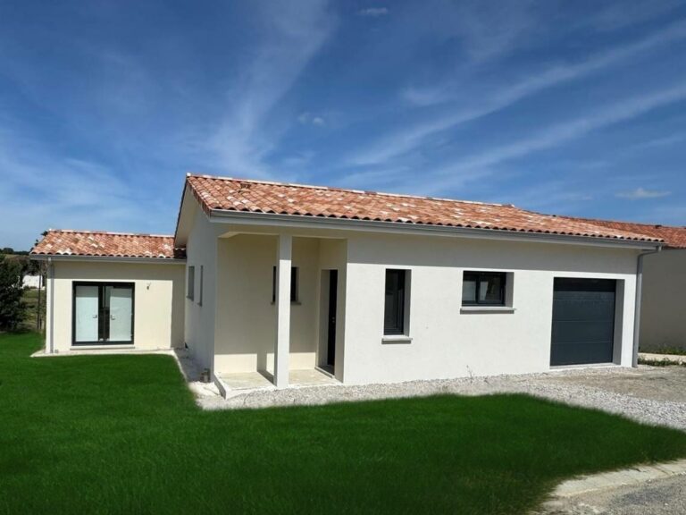 Construction d'une maison de plain pied au Nord de Toulouse